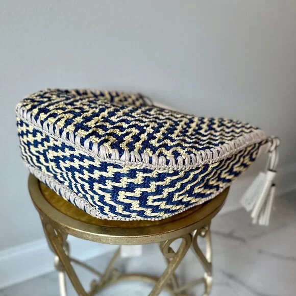 Tory Burch Thea Straw Bucket Shoulder Bag - Picture 7 of 15